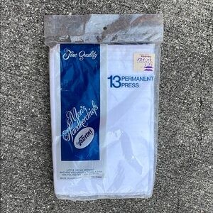 Vintage Fabrini White Classic Handkerchiefs 13 total, New, never used or opened